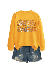 Damen Sweatshirt mit kreativem Herbstdesign und lässigem Schnitt
