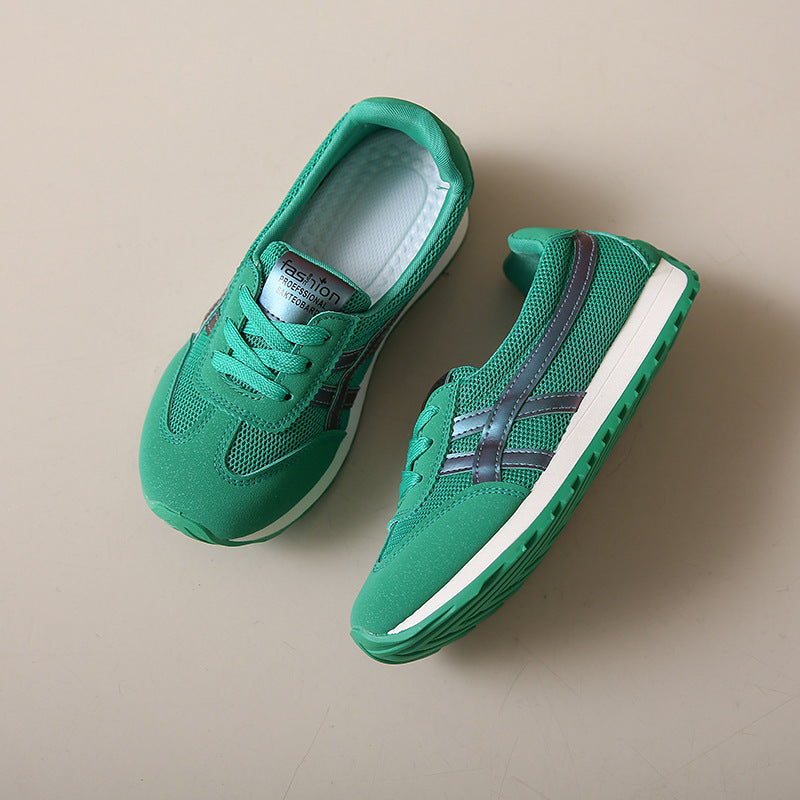 Damen Sportliche und atmungsaktive Sneakers mit elastischem Mesh-Obermaterial
