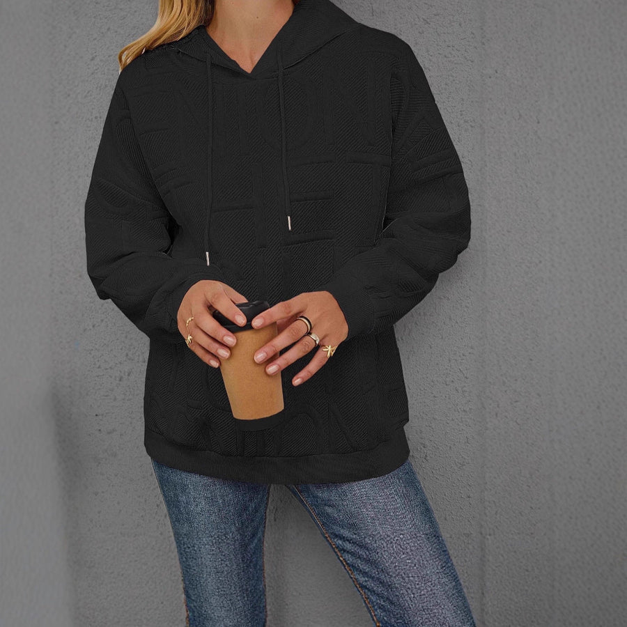 Damen Oversize Kapuzenpullover mit strukturiertem Design