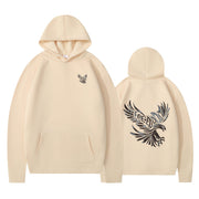 Damen Kapuzenpullover mit ikonischem Adlerdesign und weichem Innenfutter