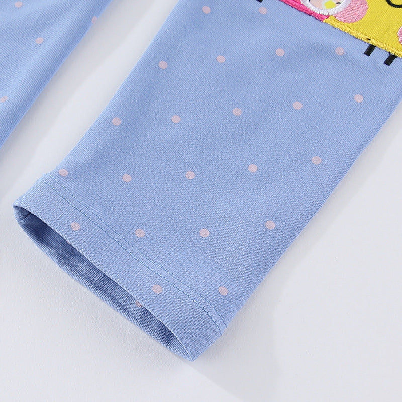 Mädchen Leggings mit fröhlichem Schneckenmotiv Drune