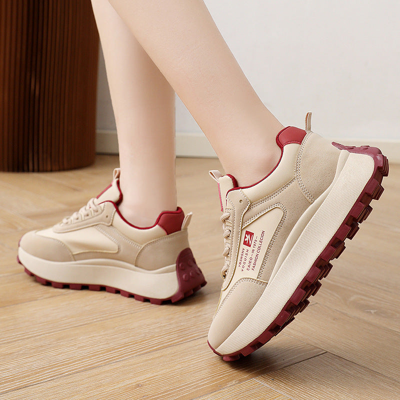 Damen Chunky Sneakers mit atmungsaktiven Mesh-Einsätzen und dämpfender Sohle