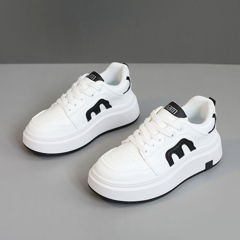 Damen Plateau Sneakers mit modernem Design und bequemer Dämpfung