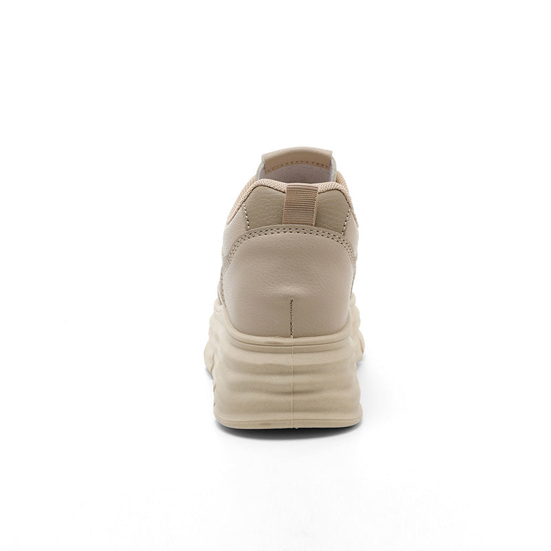 Damen modische Plateau-Sneaker mit dämpfender Sohle und atmungsaktivem Obermaterial