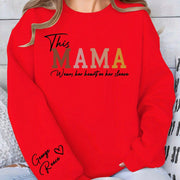 Damen Sweatshirt mit inspirierendem Mama-Aufdruck und bequemer Passform