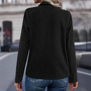 Damen eleganter Oversized-Blazer mit doppelter Knopfleiste und strukturiertem Ärmel