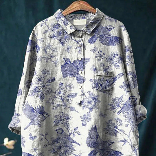 Anita Französische Vintage-Bluse Damen | Elegante Bluse