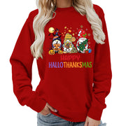 Damen Sweatshirt mit fröhlichem Feiertagsdesign