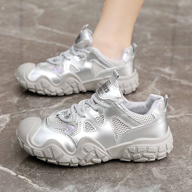 Damen Sportliche Sneakers mit atmungsaktivem Mesh-Obermaterial und komfortabler dämpfender Sohle