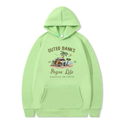 Damen Kapuzenpullover mit maritimem Design und inspirierendem Druck
