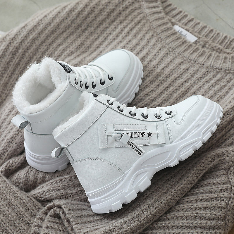Damen Winterliche High-Top Stiefel mit weichem Innenfutter und rutschfester Sohle