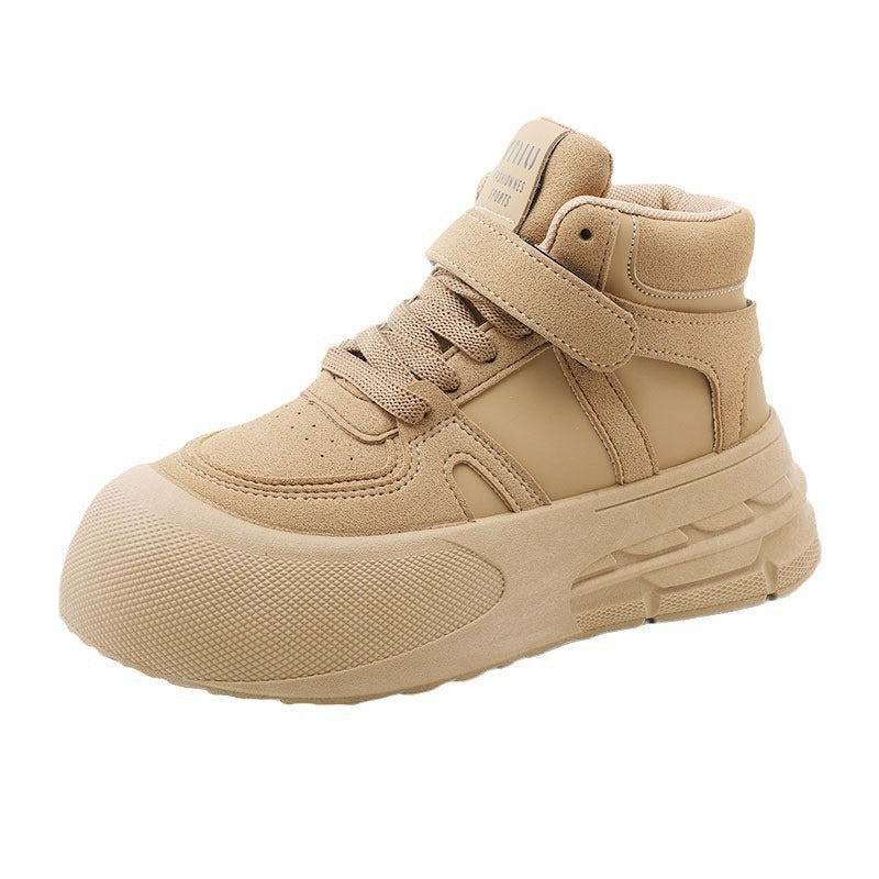 Damen Sportliche High-Top Sneakers mit praktischem Klettverschluss und strapazierfähigem Obermaterial