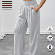 Damen gemütliche Freizeithose mit elastischem Bund und Seitentaschen