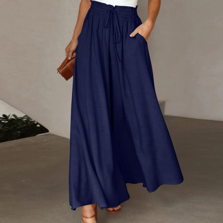 Damen Weite Leinenhose Heidi-Mode