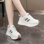 Damen Plateau Sneakers mit stilvollem Design und dämpfender Laufsohle