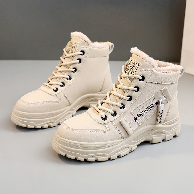 Damen Winterliche High-Top Stiefel mit weichem Innenfutter und rutschfester Sohle
