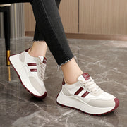 Damen Sneakers mit hohem Plateau und atmungsaktivem Obermaterial
