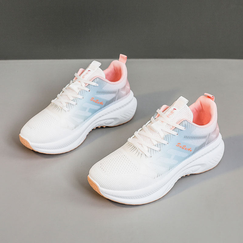 Damen Sportliche und leichte Sneakers mit atmungsaktivem Mesh-Obermaterial