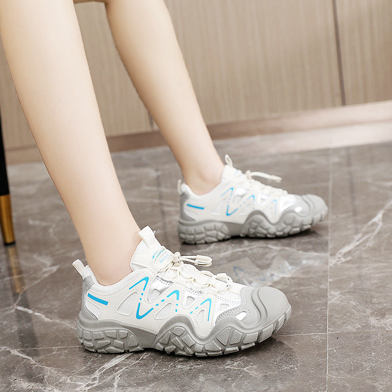 Damen sportliche Allrounder Sneakers mit atmungsaktivem Mesh-Obermaterial und rutschfester Sohle