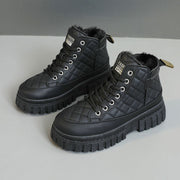 Damen modische Winterstiefel mit rutschfester Sohle und kuscheligem Innenfutter