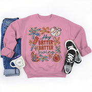 Damen Sweatshirt mit kreativem Baseball-Motiv und lässigem Schnitt