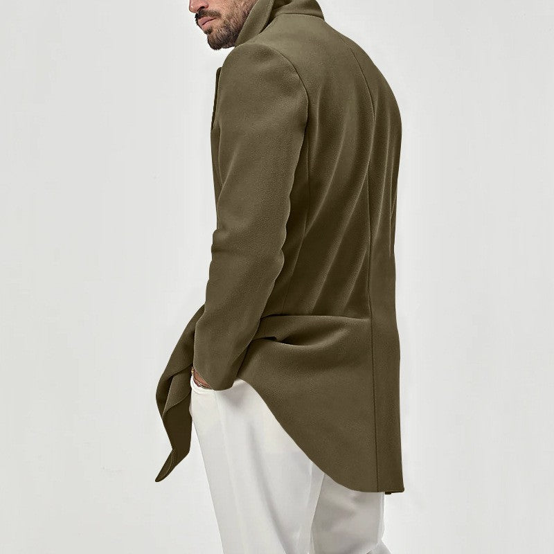 Herren eleganter Doppeltknopf-Mantel Aliams