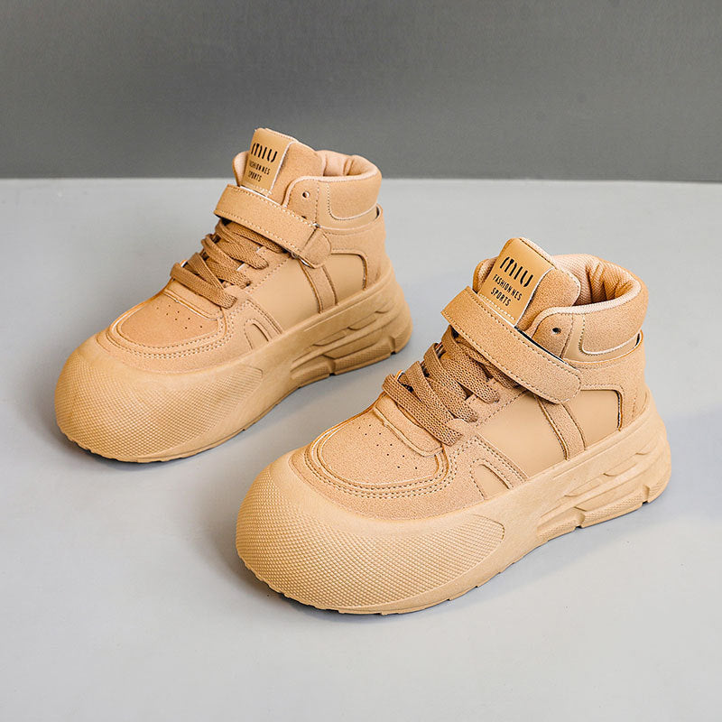 Damen Sportliche High-Top Sneakers mit praktischem Klettverschluss und strapazierfähigem Obermaterial