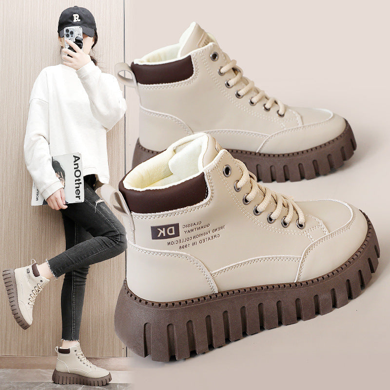 Damen Trendige High-Top Sneakers mit rutschfester Sohle und komfortabeler Dämpfung
