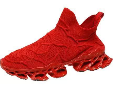 Damen Sportliche Strick-Sneaker mit rutschfester Sohle und innovativer Dämpfungstechnologie