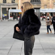 Elegante Damen Pelzjacke für stilvolle Winterlooks
