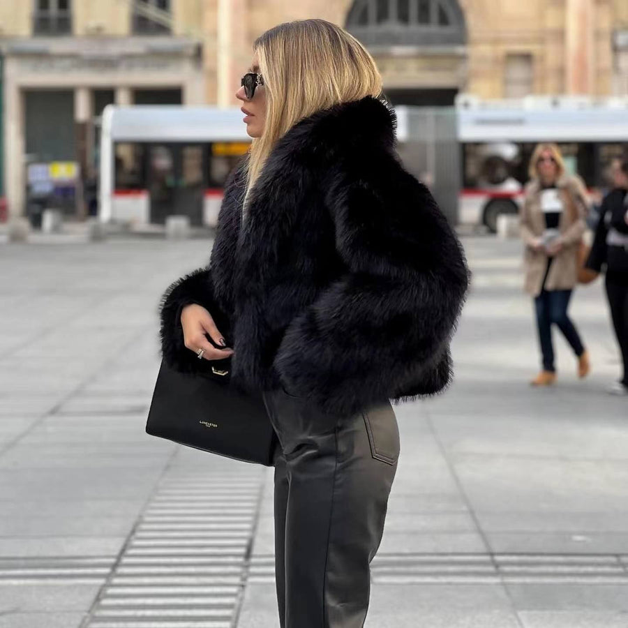 Elegante Damen Pelzjacke für stilvolle Winterlooks