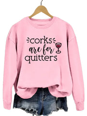 Damen Sweatshirt mit kreativem Spruch und lässigem Schnitt