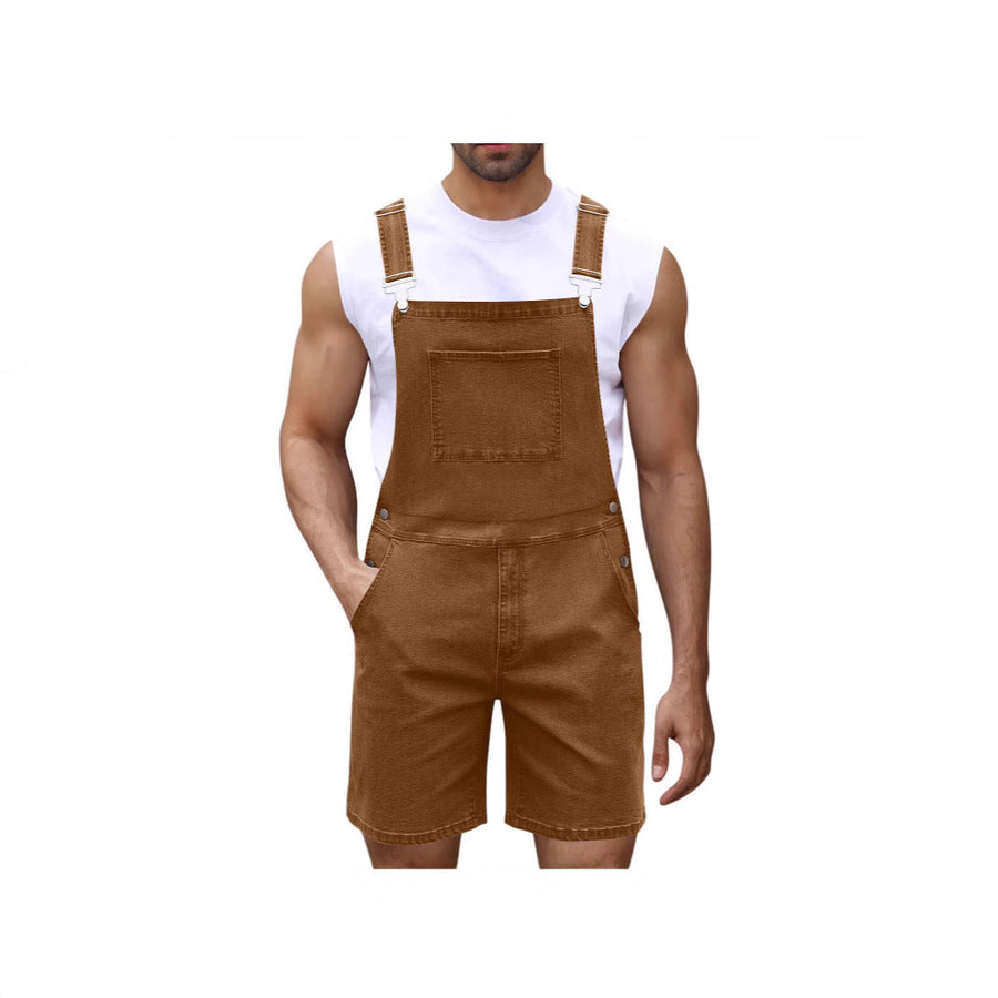 Herren Lässige Denim-Latzhose Heidi-Mode