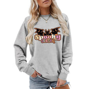 Damen Sweatshirt mit kreativem Halloween-Motiv