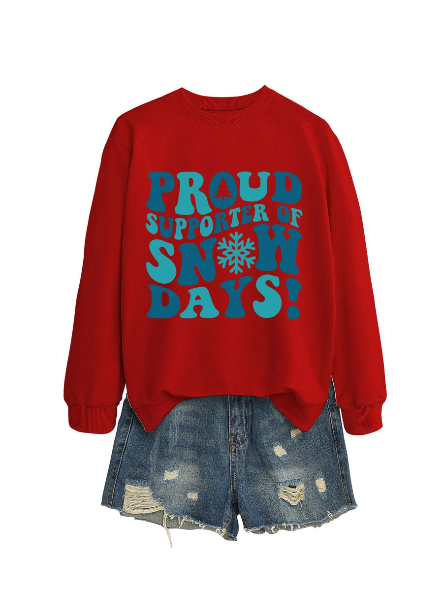 Damen Sweatshirt mit kreativem Aufdruck und lässigem Schnitt