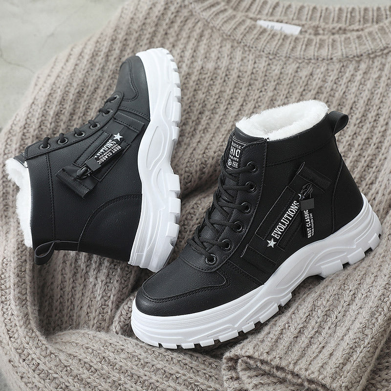 Damen Winterliche High-Top Stiefel mit weichem Innenfutter und rutschfester Sohle