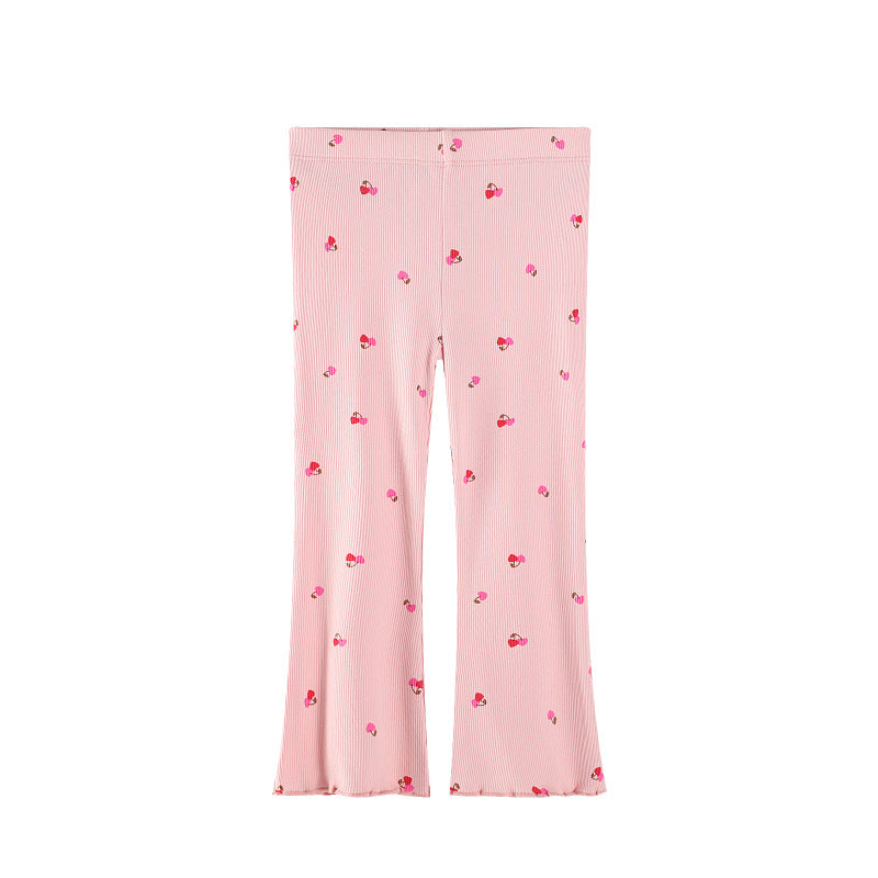 Mädchen Schlagleggings mit floralen Akzenten Drune