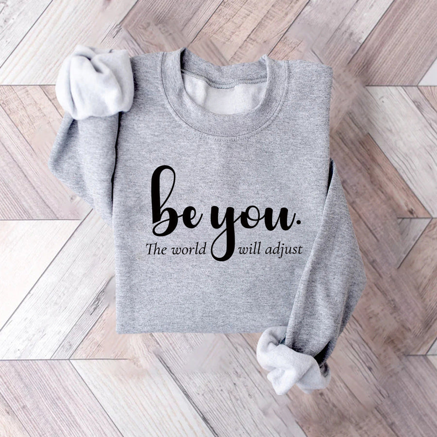 Damen Sweatshirt mit inspirierendem Motiv und motivierender Botschaft