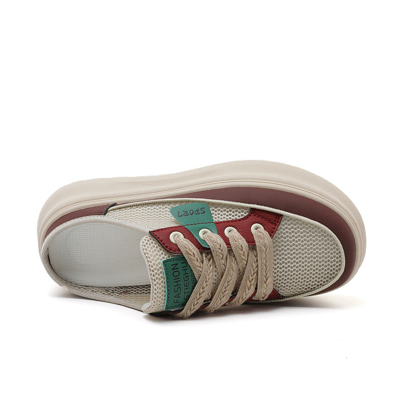 Damen modische Slip-ons mit atmungsaktiver Mesh-Oberfläche und dämpfendem Fußbett
