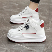Damen Sportliche High-Top Sneakers mit gepolsterter Sohle und atmungsaktiver Struktur