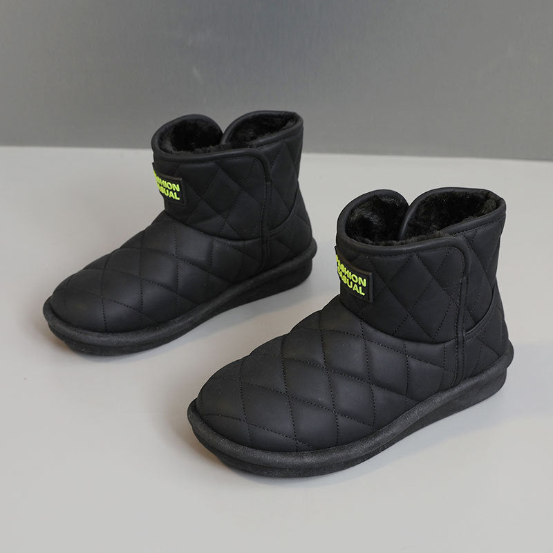 Damen warme und gefütterte Winterstiefel