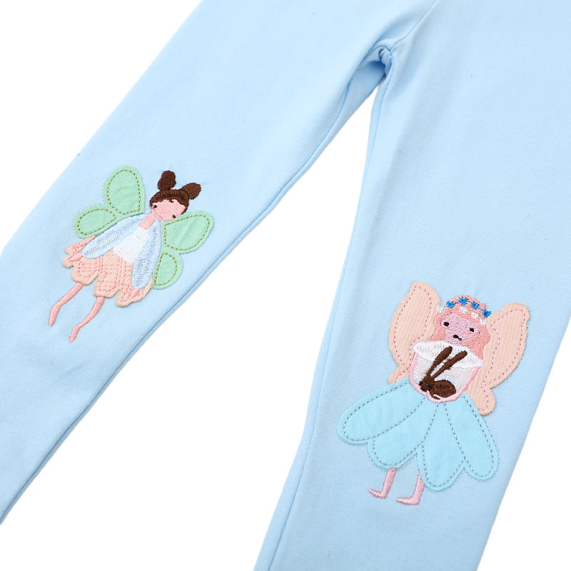 Mädchen Leggings mit zauberhaften Feenapplikationen Drune