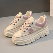 Damen modische Plateau-Sneaker mit verstärkter Dämpfung