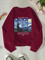 Damen Sweatshirt mit klassischem Van Gogh Kunstmotiv