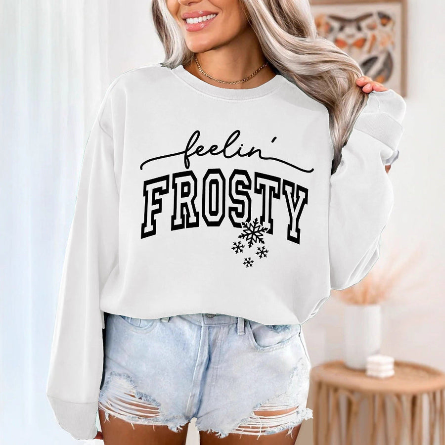 Damen Sweatshirt mit grafischem Aufdruck