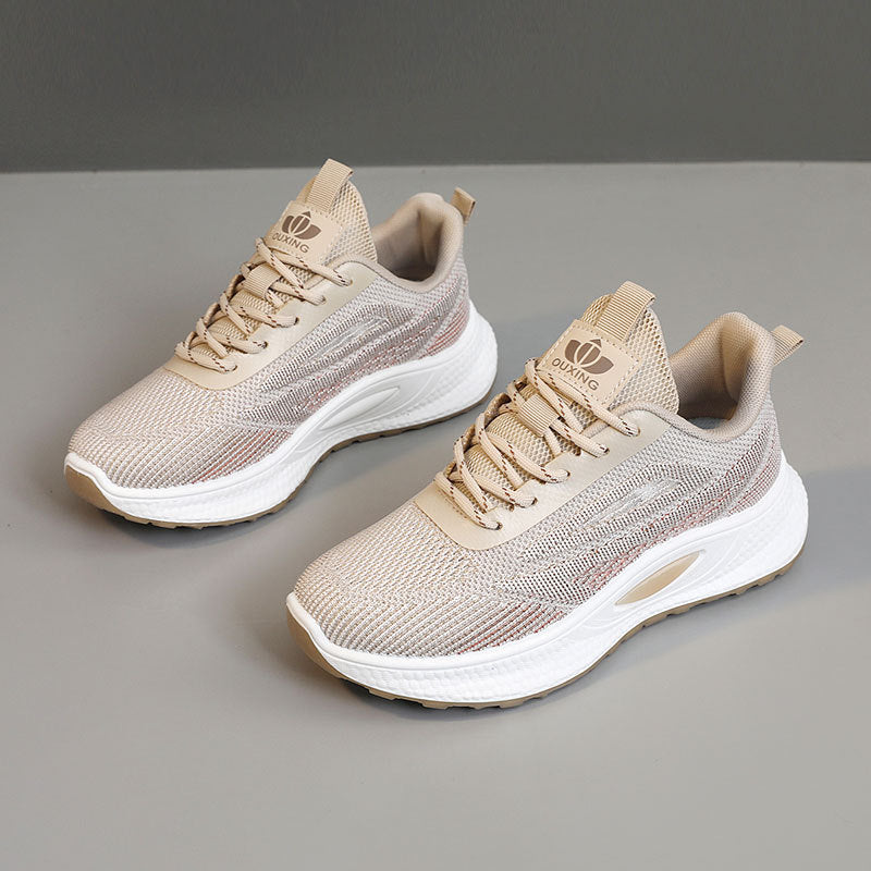 Damen Atmungsaktive Freizeitschuhe mit dämpfender Laufsohle und elastischem Obermaterial
