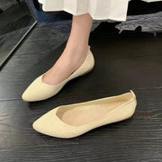 Damen elegante und atmungsaktive Ballerinas mit flexiblem Fußbett Heidi-Mode
