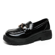 Damen Elegante und bequeme Loafer mit modischem Schnallen-Design