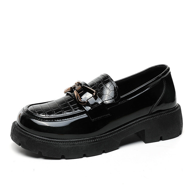 Damen Elegante und bequeme Loafer mit modischem Schnallen-Design