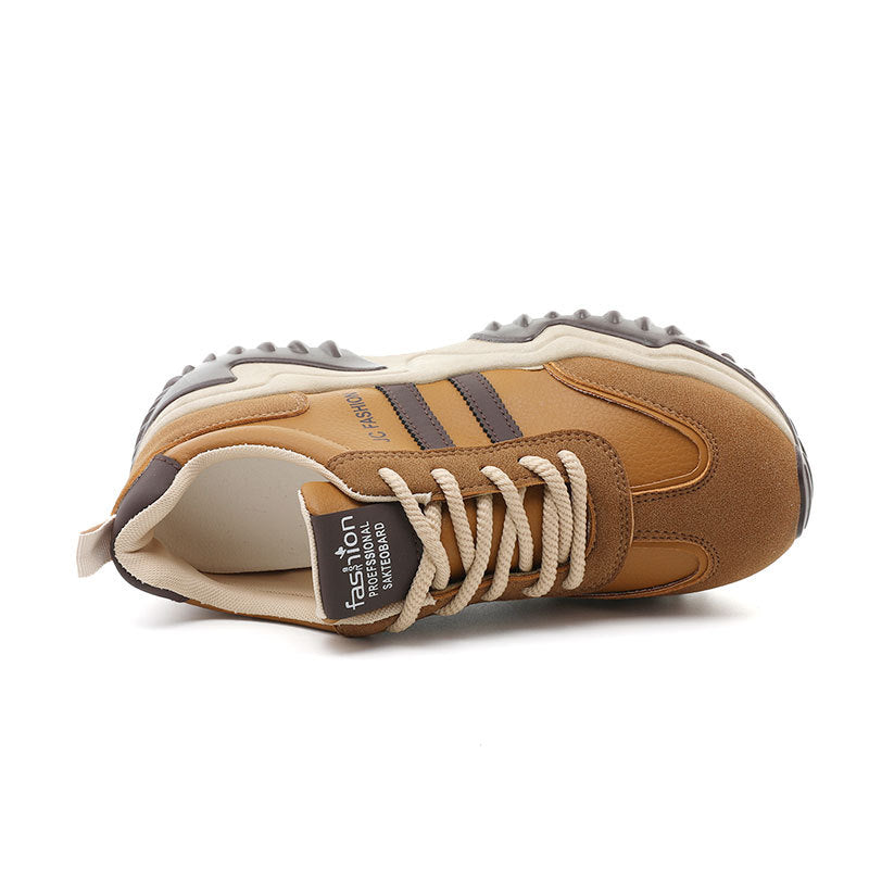 Damen Sportliche Chunky Sneakers mit rutschfester Sohle und atmungsaktiver Oberflächenstruktur